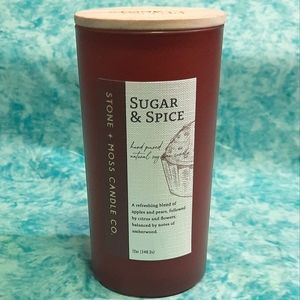 Stone + Moss Soy Candle! Sugar & Spice!